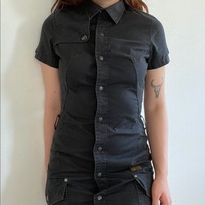 EUC G Star Raw Denim Button Up Dress